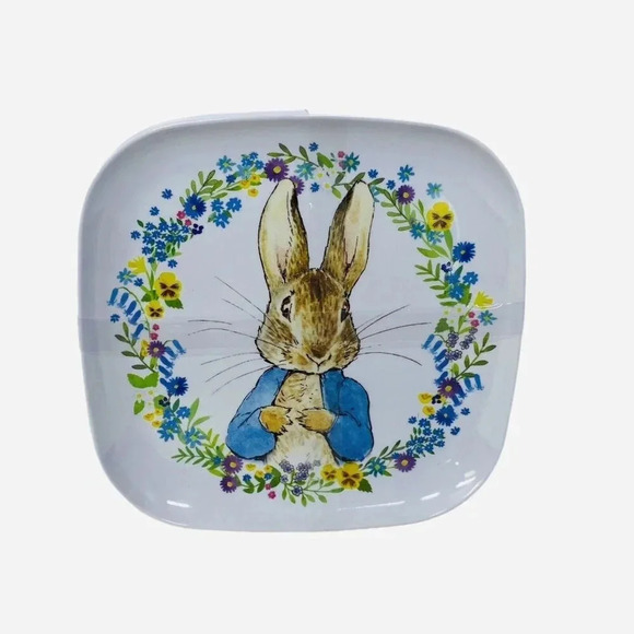 World of Beatrix Potter & Peter Rabbit Set of 4 Melamine Dinner Plates Easter - Picture 1 of 4